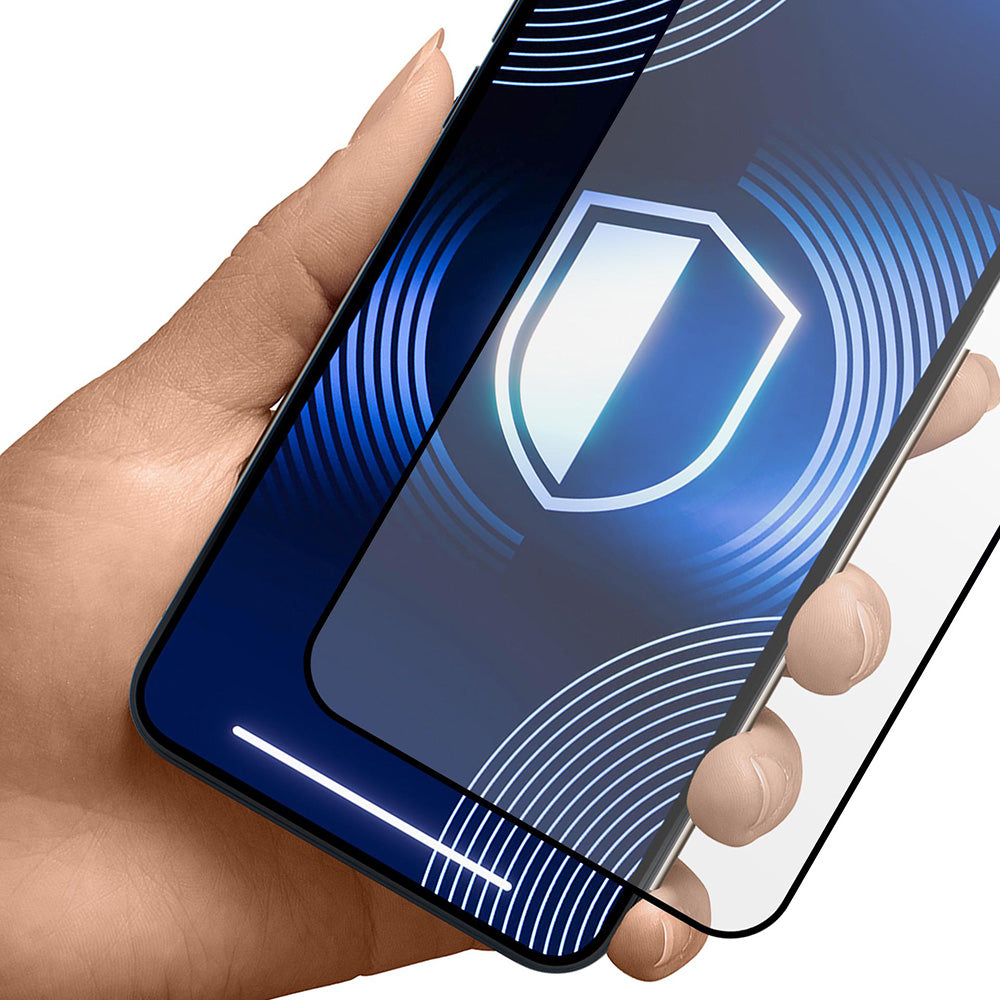 Ματ προστατευτική μεμβράνη οθόνης 3MK HardGlass Max για Apple iPhone 17 Air, Ενισχυμένο Γυαλί, Full Glue, Μαύρη