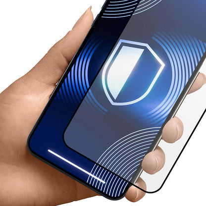 Ματ προστατευτική μεμβράνη οθόνης 3MK HardGlass Max για Apple iPhone 17 Air, Ενισχυμένο Γυαλί, Full Glue, Μαύρη