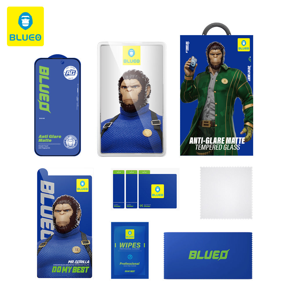 Προστατευτική Μεμβράνη Οθόνης Matte Blueo Anti-Glare για Samsung Galaxy S26 Plus S947, Ενισχυμένο Γυαλί, Full Glue, Μαύρη