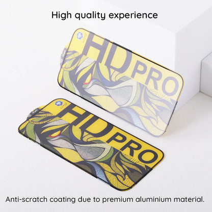 Προστατευτική μεμβράνη οθόνης Matte Lito HD Pro για Apple iPhone 16, Ασφαλισμένο γυαλί, Πλήρης κόλλα, Μαύρο