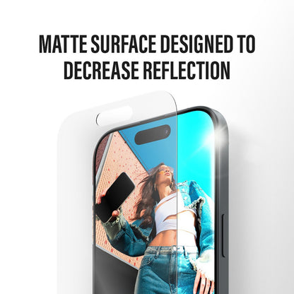 Προστατευτική Μεμβράνη Οθόνης Matte PanzerGlass Armor EasyAligner για Apple iPhone 17 Pro, Ενισχυμένο Γυαλί, Full Glue