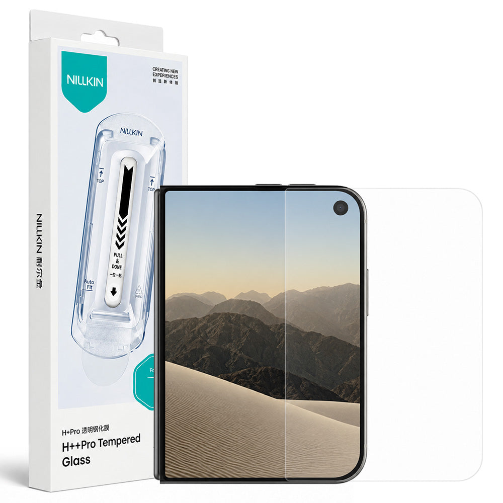 Nillkin H+ Pro Outer Screen Protector with Applicator for Apple iPhone Duo, Tempered Glass, Full Glue