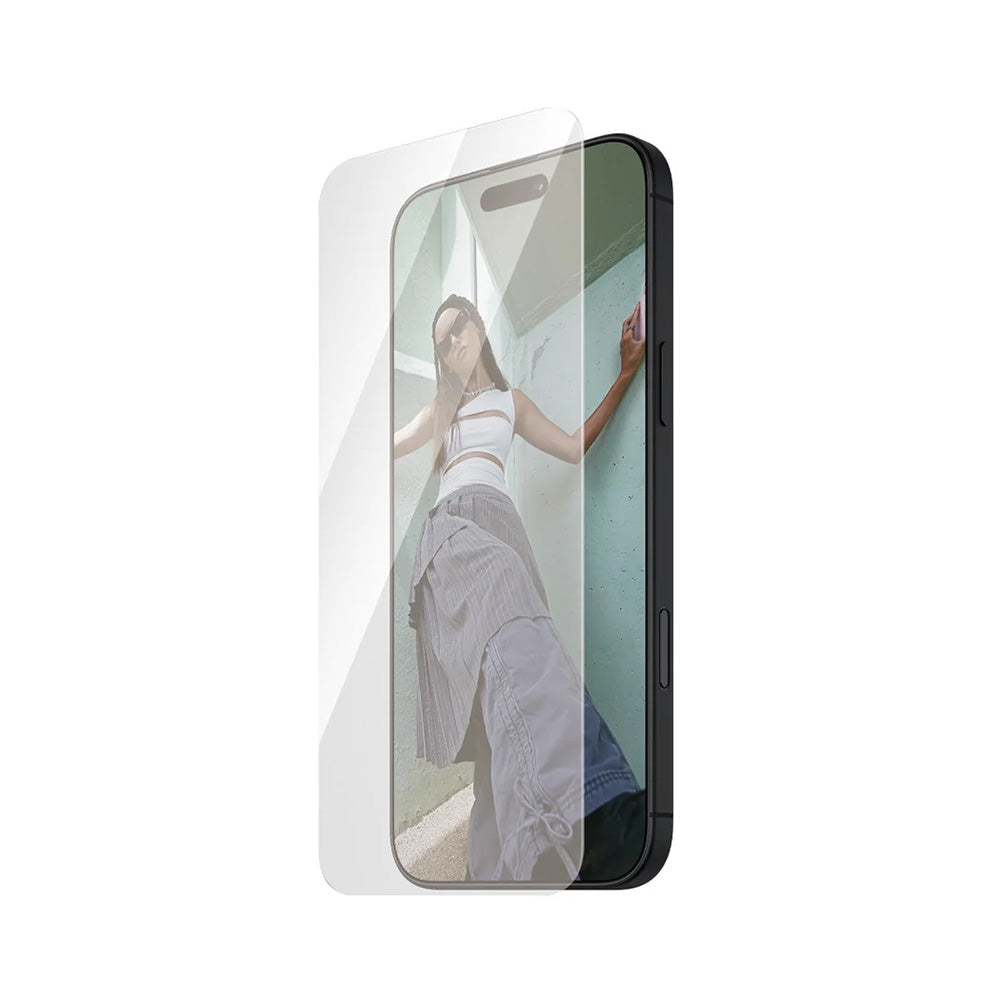 PanzerGlass Safe Screen Protector. Ultra-Wide Fit for Apple iPhone 16 Pro, Tempered Glass, Full Glue
