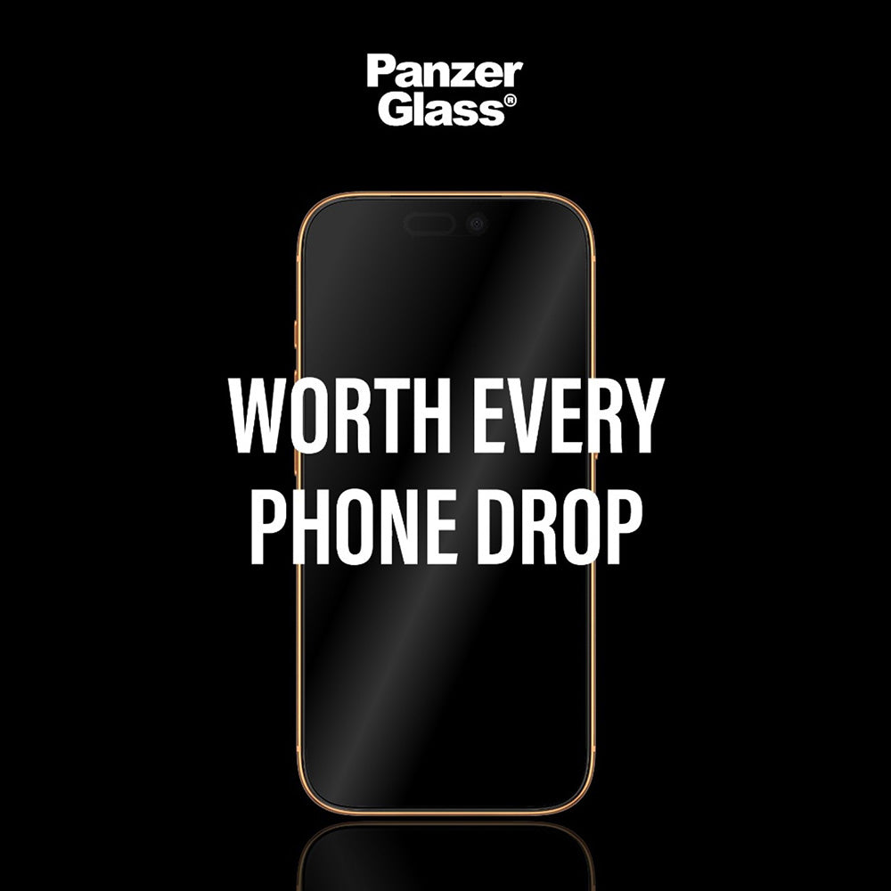 Προστατευτική Μεμβράνη Οθόνης PanzerGlass Ultra-Wide Fit Stealth Fastfit για Apple iPhone 17 Pro, Ενισχυμένο Γυαλί, Full Glue, Μαύρη