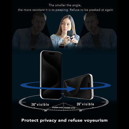 Προστατευτική μεμβράνη οθόνης Privacy Anank 1X Reinforced 360 για Apple iPhone 14 Pro Max, Ασφαλισμένο γυαλί, Πλήρης κόλλα, 2.5D