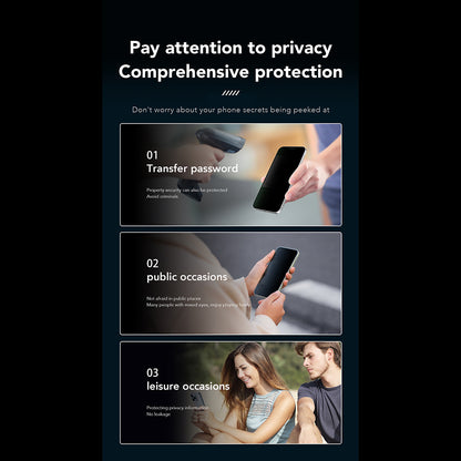 Προστατευτική μεμβράνη οθόνης Privacy Anank 1X Reinforced 360 για Apple iPhone 14 Pro Max, Ασφαλισμένο γυαλί, Πλήρης κόλλα, 2.5D