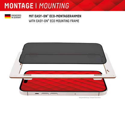 Προστατευτική μεμβράνη οθόνης Privacy Displex Real Glass για Apple iPhone 16 Plus, Ασφαλισμένο γυαλί, Πλήρης κόλλα