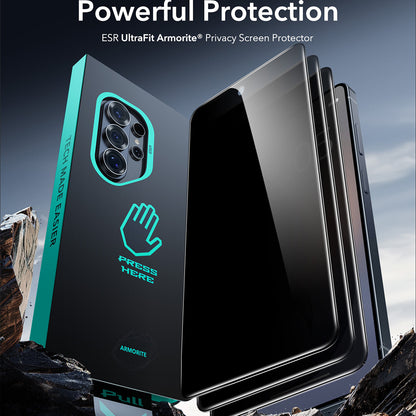 ESR Armorite Privacy Screen Protector for Samsung Galaxy S26 Ultra S948, Tempered Glass, Full Glue