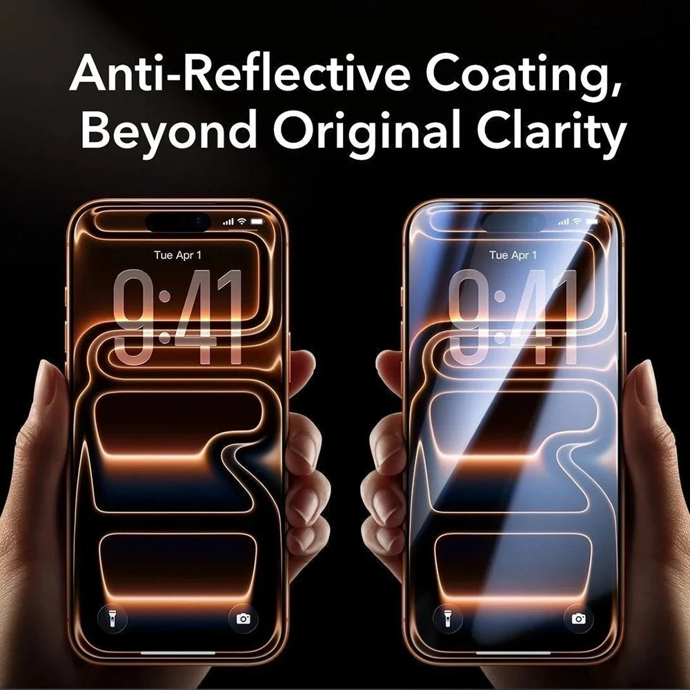 Προστατευτική μεμβράνη οθόνης Privacy ESR Armorite Pro UltraFit για Apple iPhone 18 Pro Max, Ασφαλισμένο γυαλί, Πλήρης κόλλα, Σετ 3 τεμαχίων