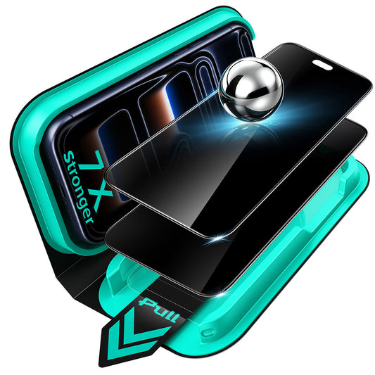 Προστατευτική μεμβράνη οθόνης Privacy ESR Armorite UltraFit για Apple iPhone 18 Pro, Ασφαλισμένο γυαλί, Πλήρης κόλλα, Σετ 2 τεμαχίων