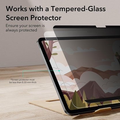 Προστατευτική Μεμβράνη Οθόνης Privacy ESR Magnetic για Apple iPad Pro 13 (2024), Πλαστική