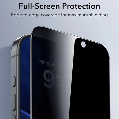 Προστατευτική μεμβράνη οθόνης Privacy ESR UltraFit Classic για Apple iPhone 18 Pro Max, Ασφαλισμένο γυαλί, Πλήρης κόλλα, Σετ 3 τεμαχίων