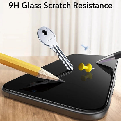 Προστατευτική μεμβράνη οθόνης Privacy ESR UltraFit Classic για Apple iPhone 18 Pro Max, Ασφαλισμένο γυαλί, Πλήρης κόλλα, Σετ 3 τεμαχίων
