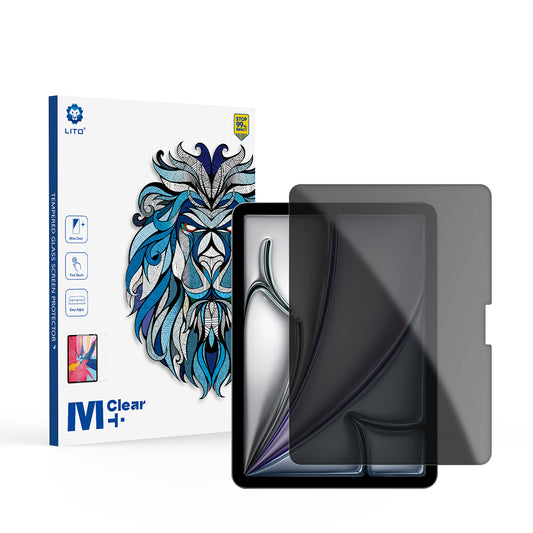 Προστατευτική μεμβράνη οθόνης Privacy Lito Classic για Apple iPad Air 11 (2026) / Air 11 (2025), Ασφαλισμένο γυαλί, Full Glue, 2.5D