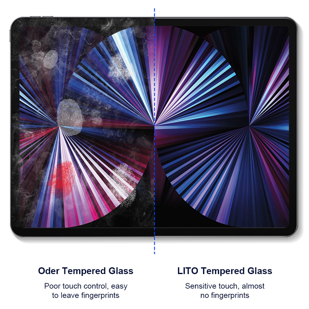 Προστατευτική μεμβράνη οθόνης Privacy Lito Classic για Apple iPad Air 13 (2026) / Pro 13 (2025), Ασφαλισμένο γυαλί, Full Glue, 2.5D