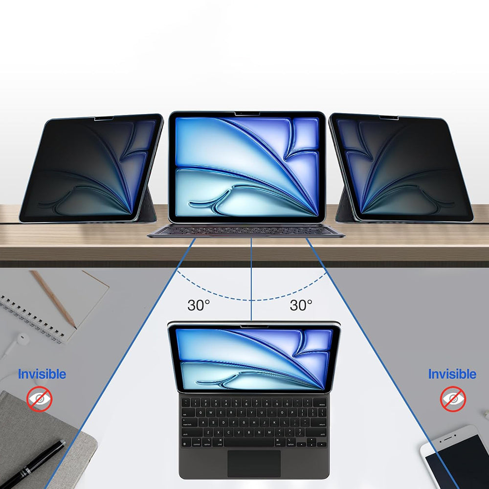Προστατευτική μεμβράνη οθόνης Privacy Techsuit ArmorGlass CrystalHD για Samsung Galaxy Tab S10+ / Tab S9 FE+, Ασφαλισμένο γυαλί, Πλήρης κόλλα, Σετ 2 τεμαχίων