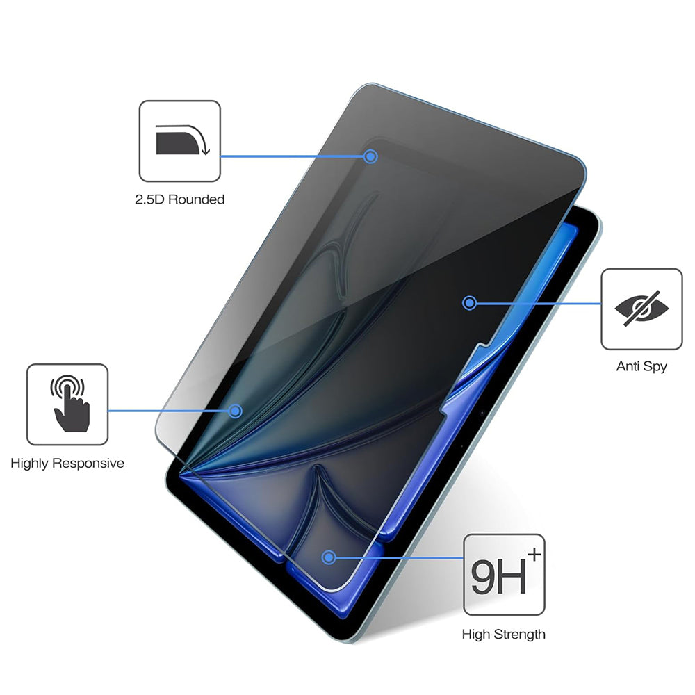 Προστατευτική μεμβράνη οθόνης Privacy Techsuit ArmorGlass CrystalHD για Samsung Galaxy Tab S10+ / Tab S9 FE+, Ασφαλισμένο γυαλί, Πλήρης κόλλα, Σετ 2 τεμαχίων