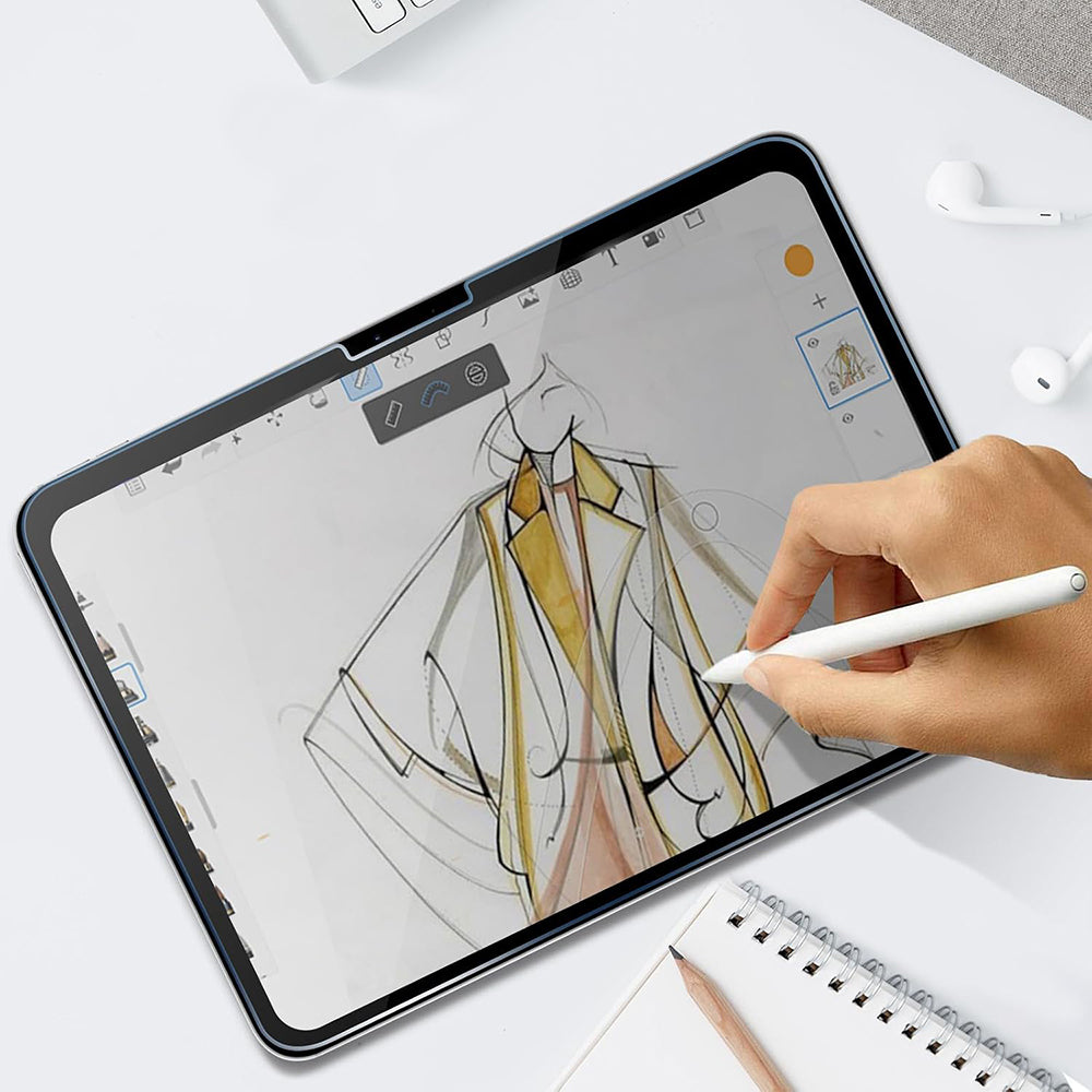 Προστατευτική μεμβράνη οθόνης Privacy Techsuit ArmorGlass CrystalHD για Samsung Galaxy Tab S10+ / Tab S9 FE+, Ασφαλισμένο γυαλί, Πλήρης κόλλα, Σετ 2 τεμαχίων
