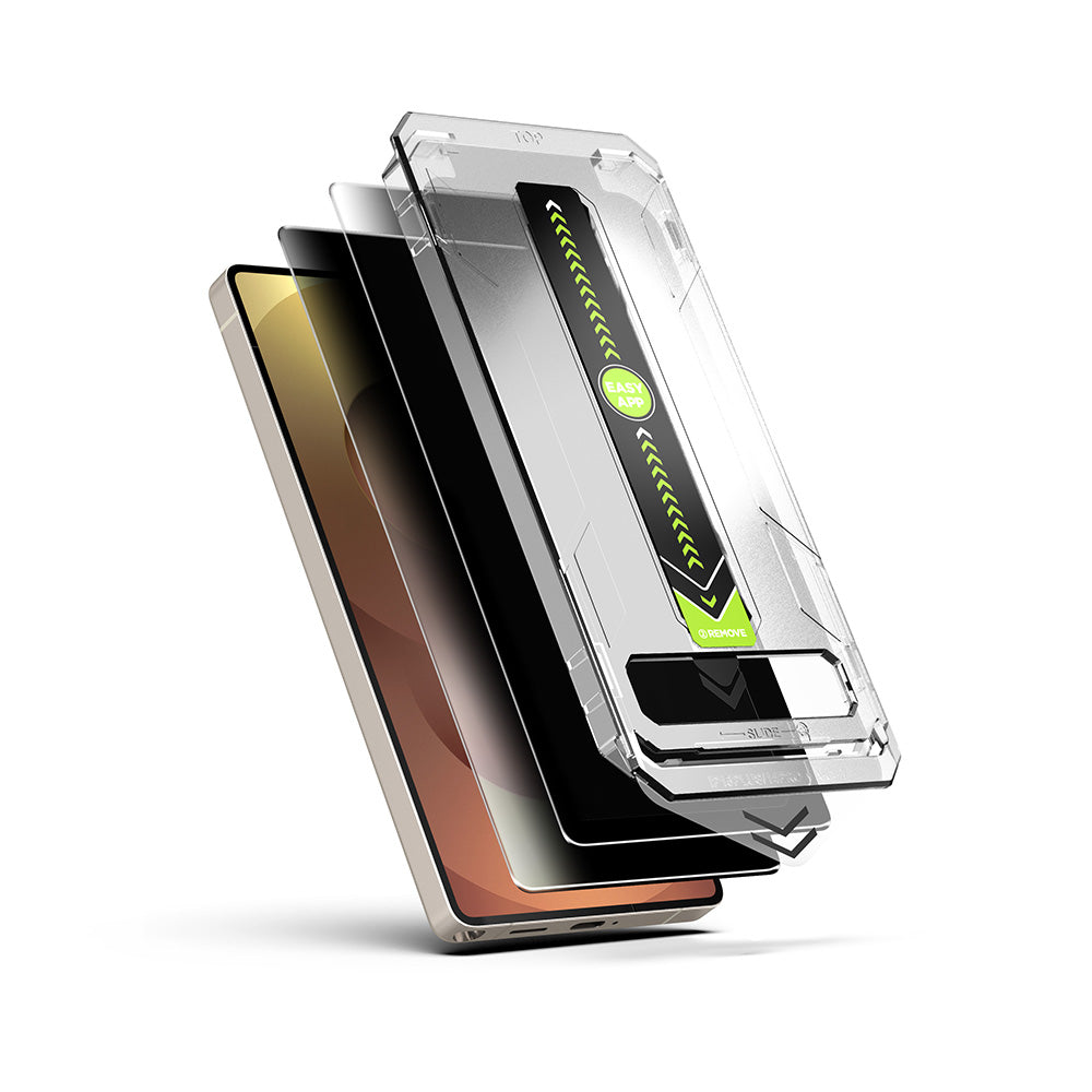 Προστατευτική μεμβράνη οθόνης Privacy Techsuit TitanGlass CrystalHD για Samsung Galaxy S25 Ultra S938, Ασφαλισμένο Γυαλί, Πλήρης Κόλλα, Σετ 2 τεμαχίων