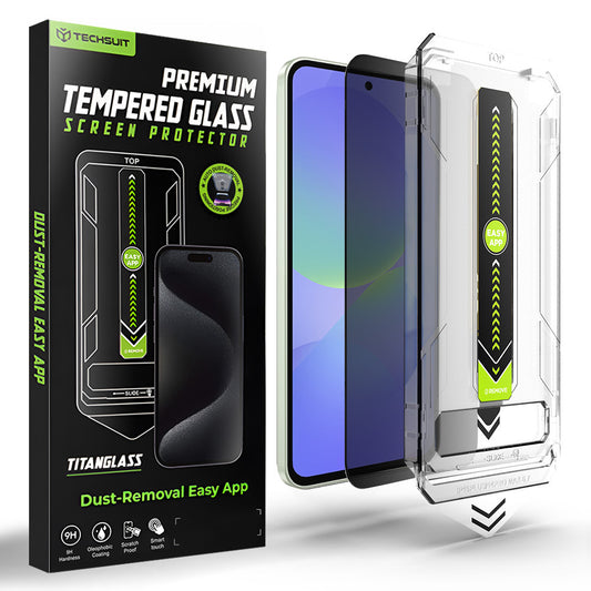 Προστατευτική μεμβράνη οθόνης Privacy Techsuit TitanGlass CrystalHD για Samsung Galaxy A37 5G / A36 A366, Ασφαλισμένο γυαλί, Πλήρης κόλλα