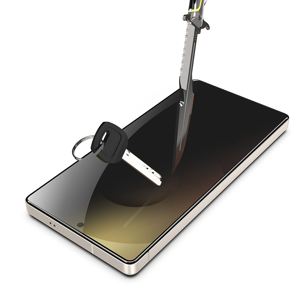 Προστατευτική Μεμβράνη Οθόνης Privacy Techsuit TitanGlass CrystalHD για Samsung Galaxy S26 Plus, Ενισχυμένο Γυαλί, Full Glue