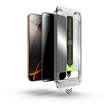 Προστατευτική μεμβράνη οθόνης Privacy Techsuit TitanGlass για Apple iPhone 14 Plus / 13 Pro Max, Ασφαλισμένο γυαλί, Πλήρης κόλλα