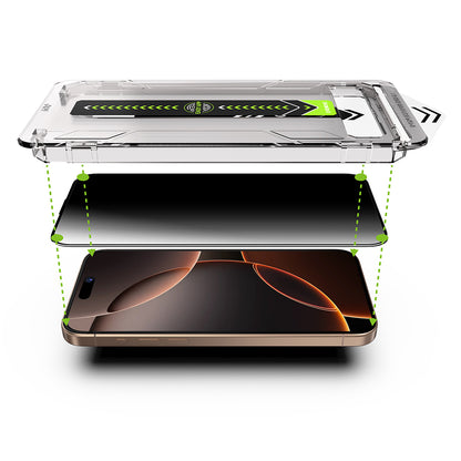 Προστατευτική μεμβράνη οθόνης Privacy Techsuit TitanGlass για Apple iPhone 14 Plus / 13 Pro Max, Ασφαλισμένο γυαλί, Πλήρης κόλλα