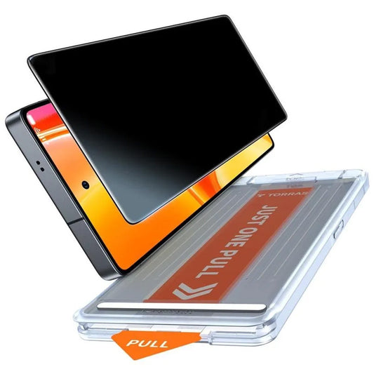 Προστατευτική Μεμβράνη Οθόνης Privacy Torras GlassGo Install Master για Samsung Galaxy S26 Ultra, Ενισχυμένο Γυαλί, Full Glue