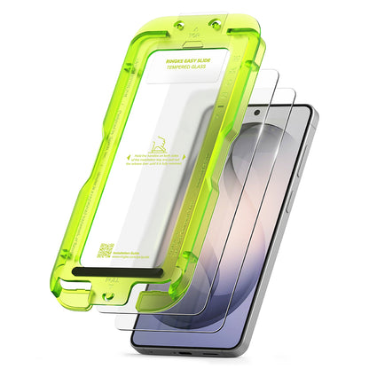 Προστατευτική Μεμβράνη Οθόνης Ringke Easy Slide για Samsung Galaxy S26 S942, Ενισχυμένο Γυαλί, Πλήρης Κόλληση, Σετ 2 τεμαχίων