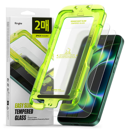 Προστατευτική μεμβράνη οθόνης Ringke Easy Slide για Xiaomi 17 Ultra, Τζάμι ασφαλείας, Πλήρης κόλλα, Σετ 2 τεμαχίων