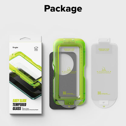 Προστατευτική μεμβράνη οθόνης Ringke Easy Slide για Xiaomi 17 Ultra, Τζάμι ασφαλείας, Πλήρης κόλλα, Σετ 2 τεμαχίων