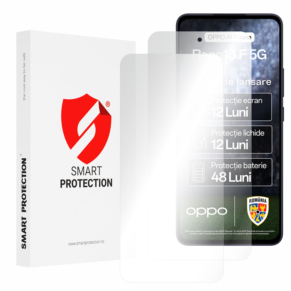 Προστατευτική μεμβράνη οθόνης Smart Protection Premium Classic για Oppo Reno13 FS 5G / Reno13 F 4G / Reno13 F, Πλαστικό, Σετ 2 τεμαχίων