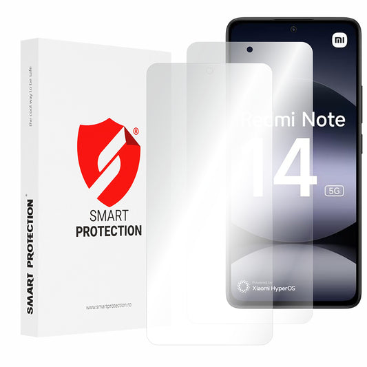 Προστατευτική μεμβράνη οθόνης Smart Protection Premium Classic για Xiaomi Redmi Note 14 4G (Standard), Πλαστικό, Σετ 2 τεμαχίων
