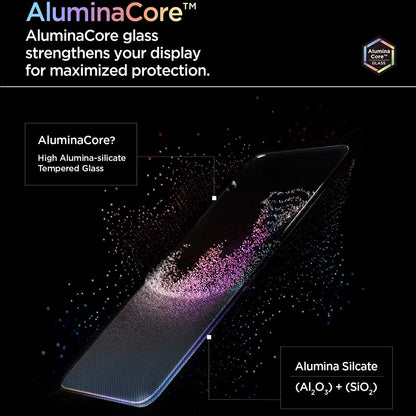 Προστατευτική μεμβράνη οθόνης Spigen GlastR AlignMaster S για OnePlus 15R, Θωρακισμένο γυαλί, Πλήρης κόλλα, Σετ 2 τεμαχίων AGL11398