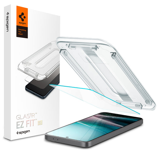Προστατευτική Μεμβράνη Οθόνης Spigen GlastR EZ FIT HD για Samsung Galaxy A37 5G / A36 A366, Ενισχυμένο Γυαλί, Πλήρης Κόλληση, Σετ 2 τεμαχίων AGL11365