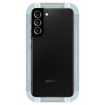 Προστατευτική μεμβράνη οθόνης Spigen GlastR EZ FIT για Samsung Galaxy S22 5G S901, Ασφαλισμένο γυαλί, Πλήρης κόλλα, Σετ 2 τεμαχίων AGL04151