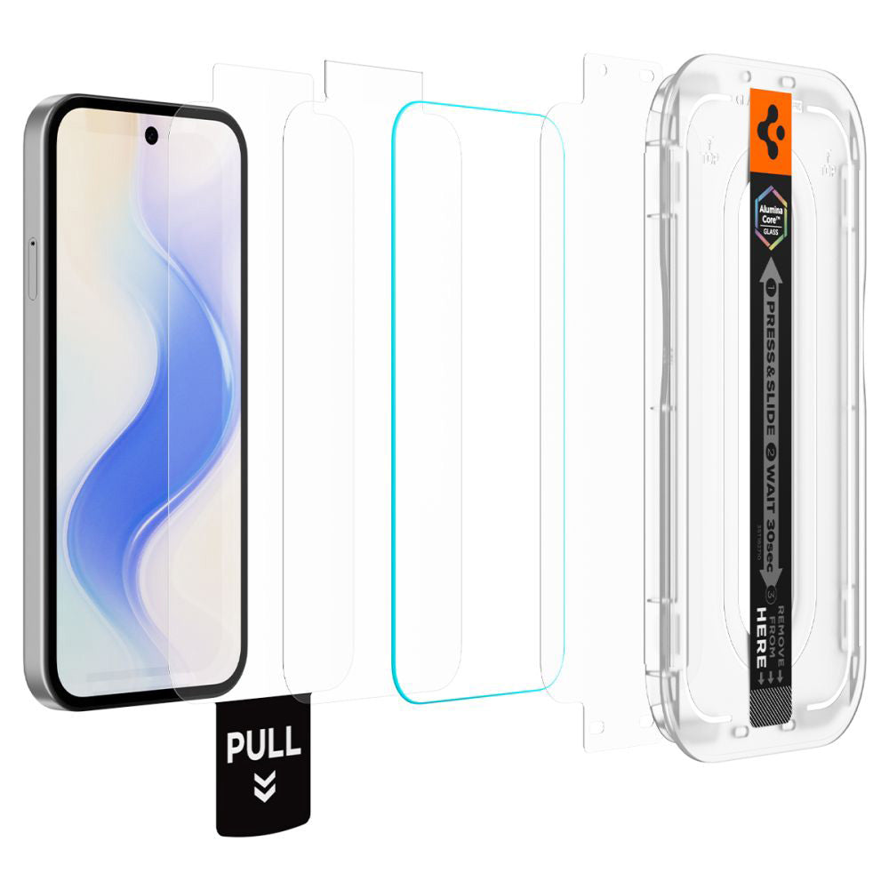 Προστατευτική Μεμβράνη Οθόνης Spigen GlastR EZ FIT Pro HD για Google Pixel 10a, Ενισχυμένο Γυαλί, Πλήρης Κόλληση, Σετ 2 τεμαχίων AGL11364