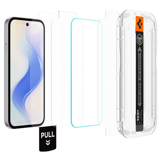 Προστατευτική Μεμβράνη Οθόνης Spigen GlastR EZ FIT Pro HD για Google Pixel 10a, Ενισχυμένο Γυαλί, Πλήρης Κόλληση, Σετ 2 τεμαχίων AGL11364