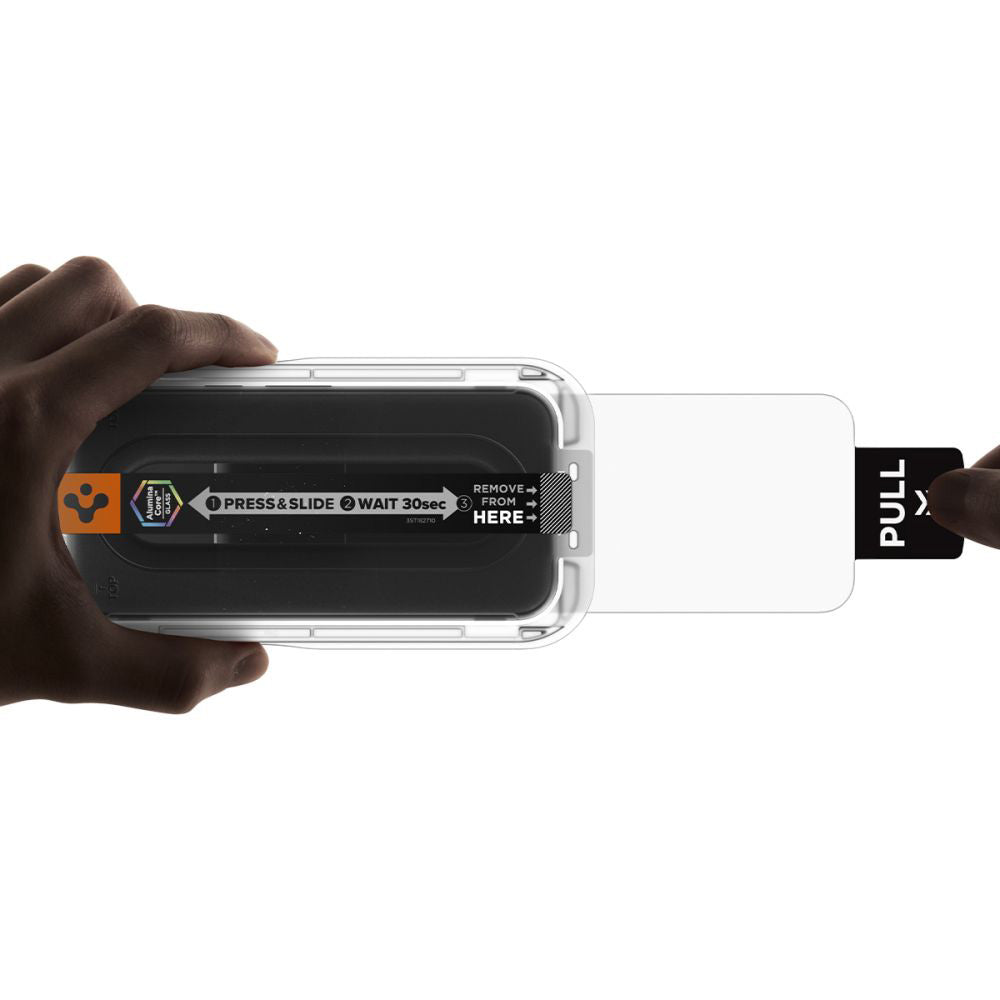 Προστατευτική Μεμβράνη Οθόνης Spigen GlastR EZ FIT Pro HD για Google Pixel 10a, Ενισχυμένο Γυαλί, Πλήρης Κόλληση, Σετ 2 τεμαχίων AGL11364