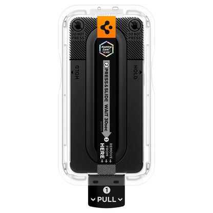 Προστατευτική μεμβράνη οθόνης Spigen GlastR EZ FIT Pro HD για Samsung Galaxy S26 FE S741, Ασφαλισμένο γυαλί, Πλήρης κόλλα, Σετ 2 τεμαχίων AGL11811