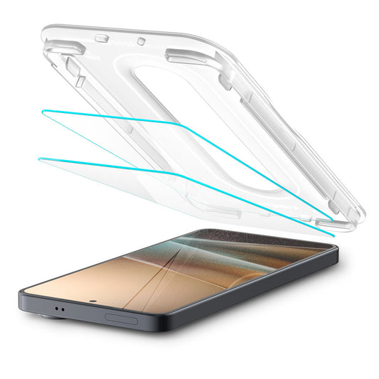 Προστατευτική μεμβράνη οθόνης Spigen GlastR EZ FIT Pro HD Anti-Reflection για Samsung Galaxy S26 S942, Ασφαλισμένο γυαλί, Πλήρης κόλλα, Σετ 2 τεμαχίων