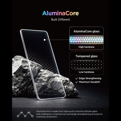 Προστατευτική μεμβράνη οθόνης Spigen GlastR EZ FIT Pro για Nothing Phone (4a) Pro, Ασφαλισμένο γυαλί, Πλήρης κόλλα, Σετ 2 τεμαχίων AGL11681