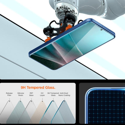 Προστατευτική Μεμβράνη Οθόνης Spigen GlastR EZ FIT Pro για Samsung Galaxy S25 Edge S937, Ενισχυμένο Γυαλί, Full Glue