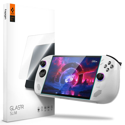 Προστατευτική Μεμβράνη Οθόνης Spigen GlastR Slim για Lenovo Legion Go S, Ενισχυμένο Γυαλί, Πλήρης Κόλληση, Σετ 2 τεμαχίων AGL09773