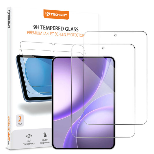 Προστατευτική μεμβράνη οθόνης Techsuit ArmorGlass CrystalHD για Oppo Pad Mini, Θωρακισμένο Γυαλί, Πλήρης Κόλλα, Σετ 2 τεμαχίων