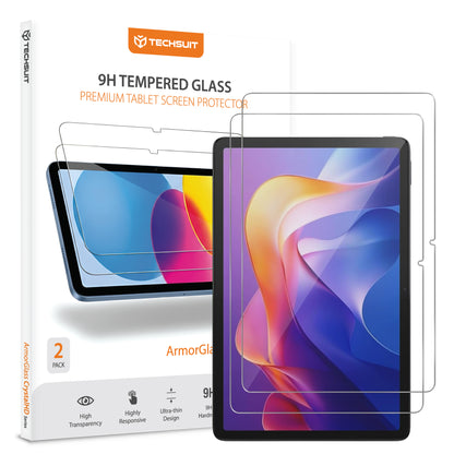 Προστατευτική Μεμβράνη Οθόνης Techsuit ArmorGlass CrystalHD για Xiaomi Redmi Pad 2, Ενισχυμένο Γυαλί, Πλήρης Κόλληση, Σετ 2 τεμαχίων