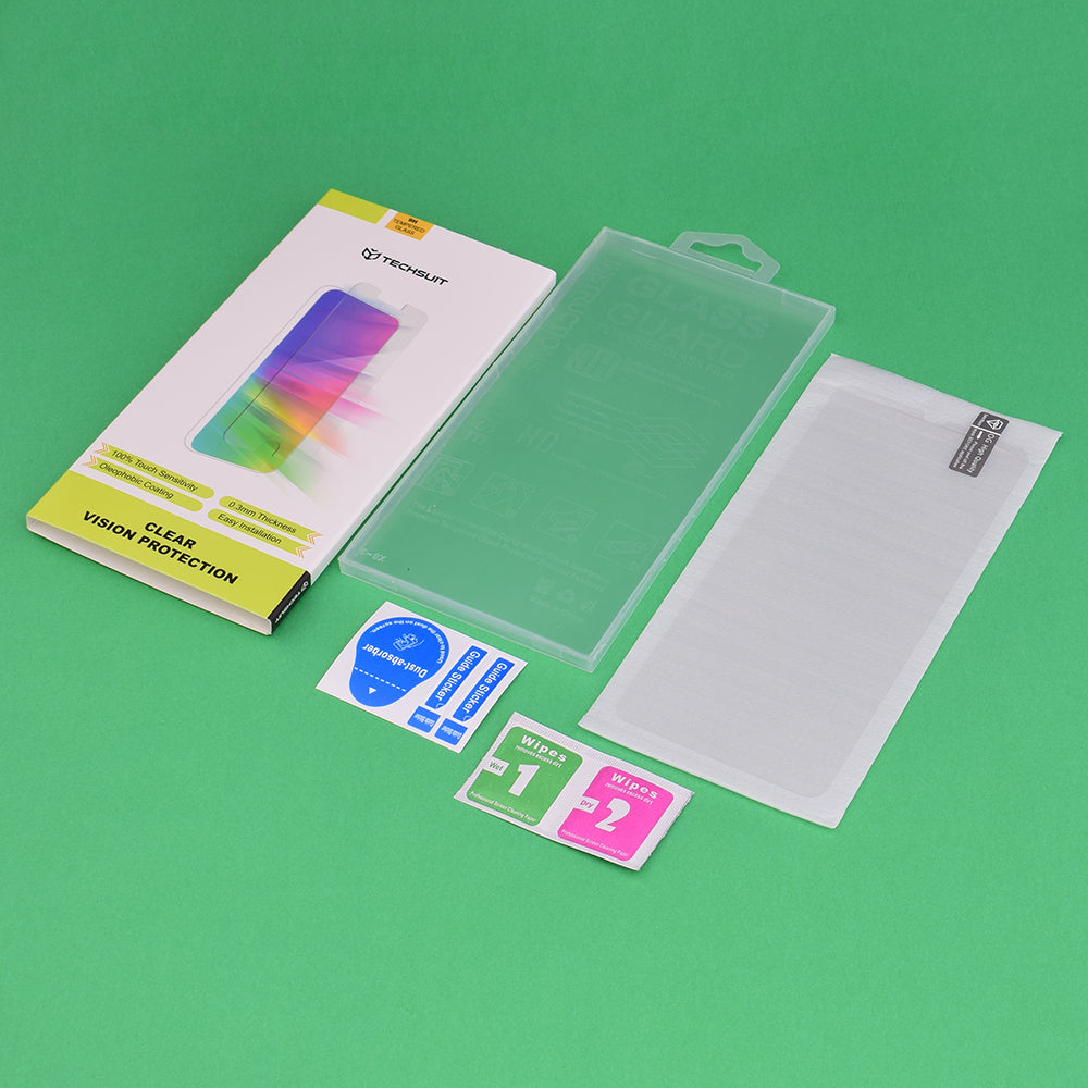 Προστατευτική Μεμβράνη Οθόνης Techsuit Clear Vision για Apple iPhone 17 Pro Max, Ενισχυμένο Γυαλί, Full Glue