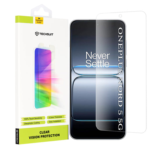 Προστατευτική Μεμβράνη Οθόνης Techsuit Clear Vision για OnePlus Nord 5, Ενισχυμένο Γυαλί, Full Glue