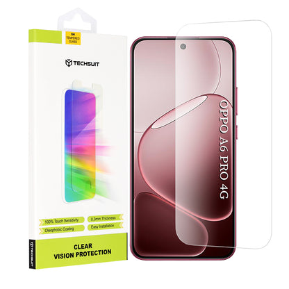 Προστατευτική Μεμβράνη Οθόνης Techsuit Clear Vision για Oppo A6 Pro 5G / A6 Pro 4G, Ενισχυμένο Γυαλί, Πλήρης Κόλληση