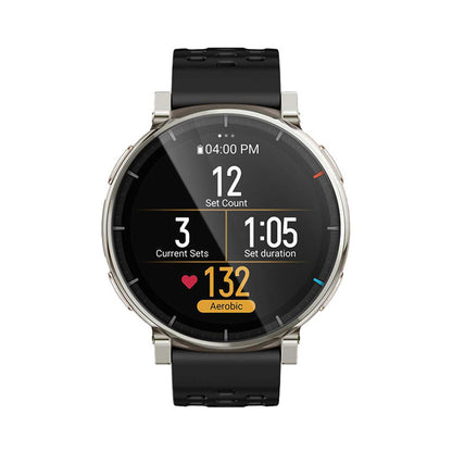 Προστατευτική Μεμβράνη Οθόνης Techsuit Nano Flex για Amazfit Active 3 Premium, Πλαστική, Σετ 2 τεμαχίων, Μαύρη